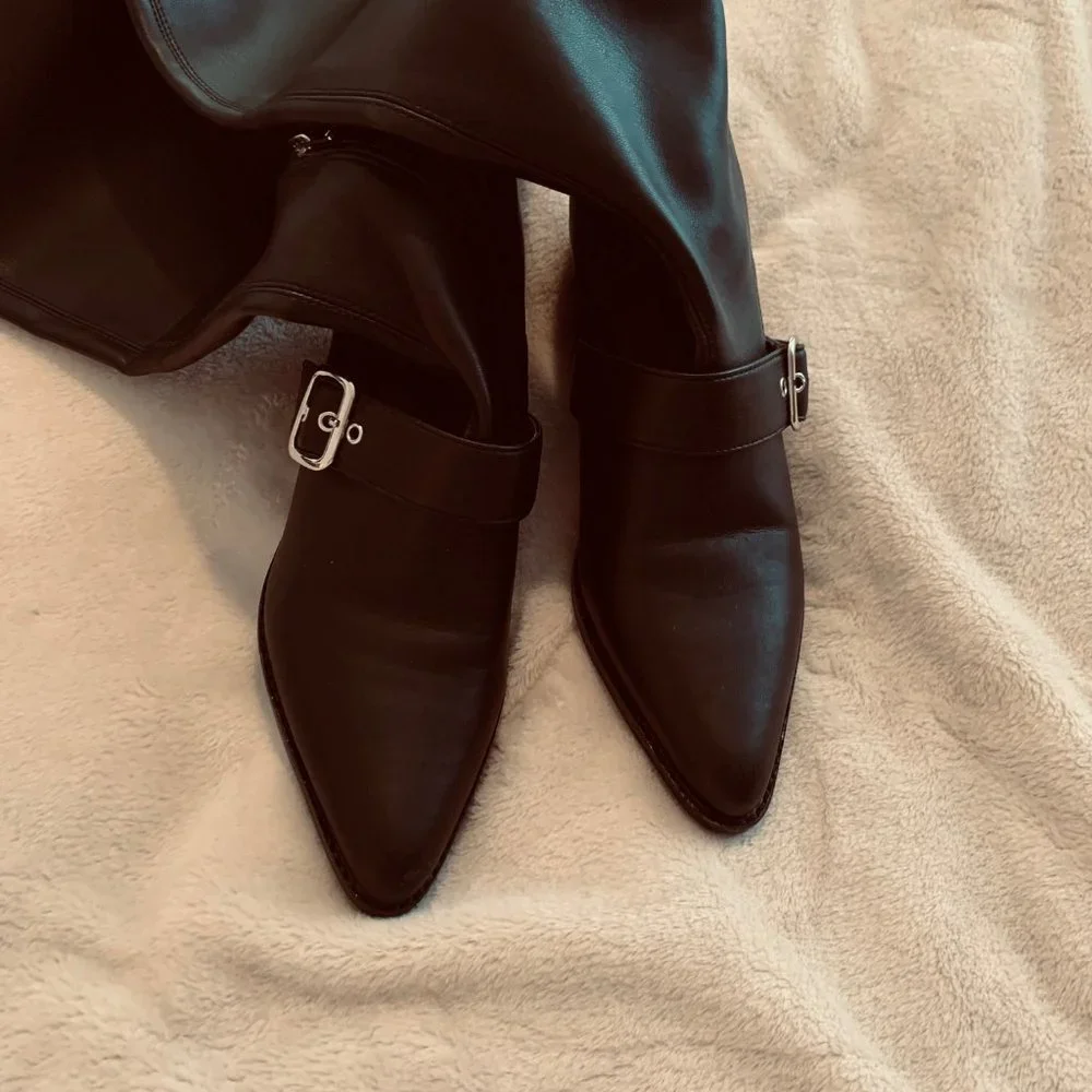 Marc Fisher Bradlee Black Over The Knee Black Boots Size 6 1/2M